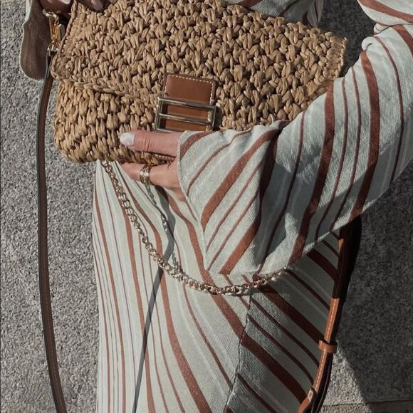 ZARA SET STRIPED KNIT TOP + SKIRT - Picture 7 of 12